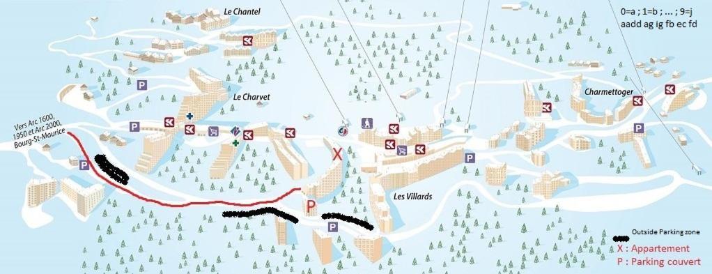 Les Arcs 1800, Nova 2, 6 Pers, Parking Couvert Gratuit エクステリア 写真